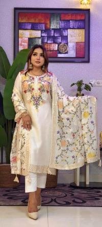 ফ্লোরাল স্টাইলিশ কটন থ্রি পিস